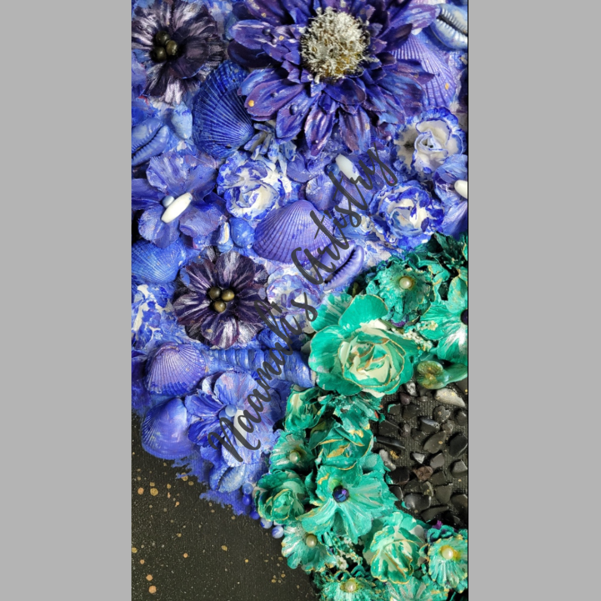 Earth in Balance - Diptych mixed media abstract acrylic art on stretched canvas