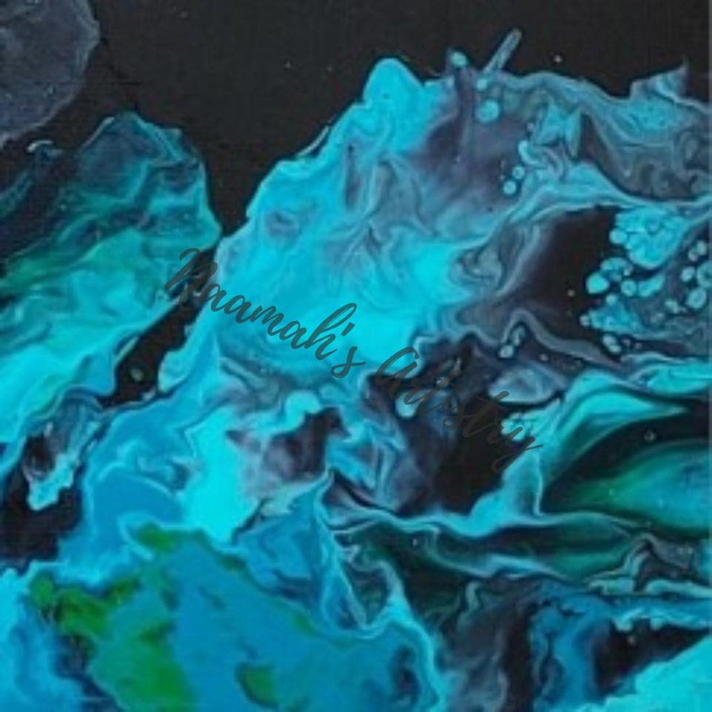 Ethereal Realm - abstract acrylic fluid art on stretched canvas