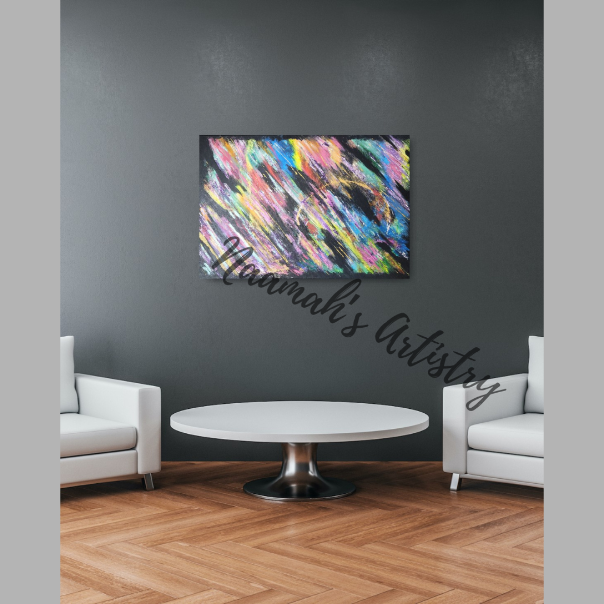 Carnival Lights - abstract acrylic art on stretched canvas