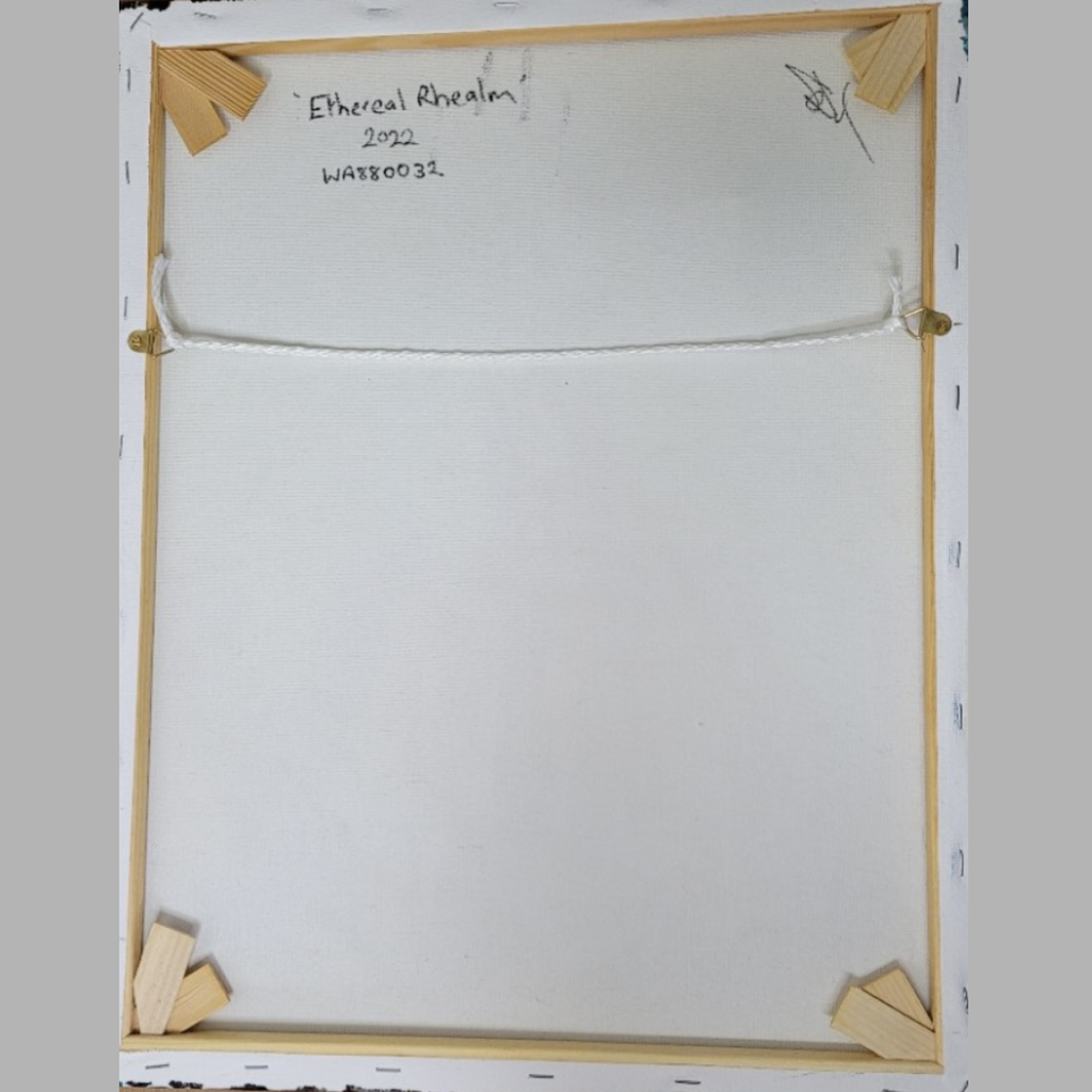 Ethereal Realm - abstract acrylic fluid art on stretched canvas