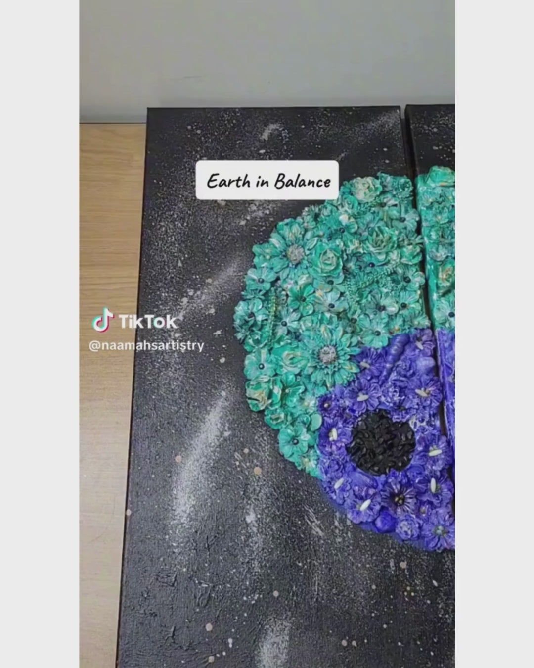 Earth in Balance - Diptych mixed media abstract acrylic art on stretched canvas